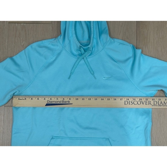 Nike Therma Fit Pullover Hoodie Aqua Blue Long Sleeve Sweatshirt Teen Size  L - Picture 7 of 9